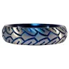 Generique Cockring en métal Blue Racer
